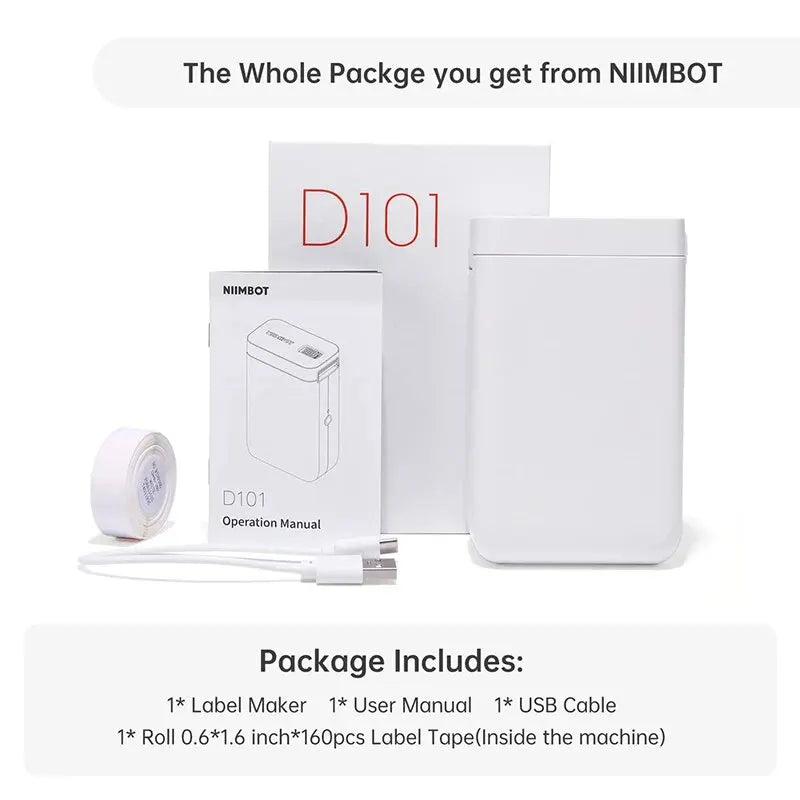 NiiMbot D101 Mini Wireless Label Printer