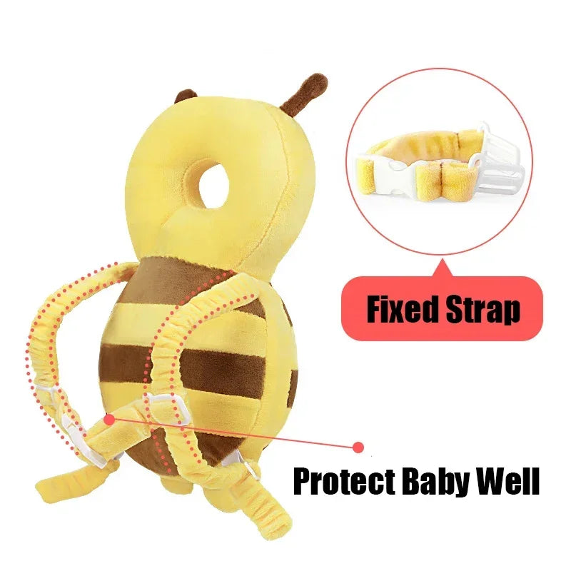 Bee Cartoon Baby Head Protector Pillow