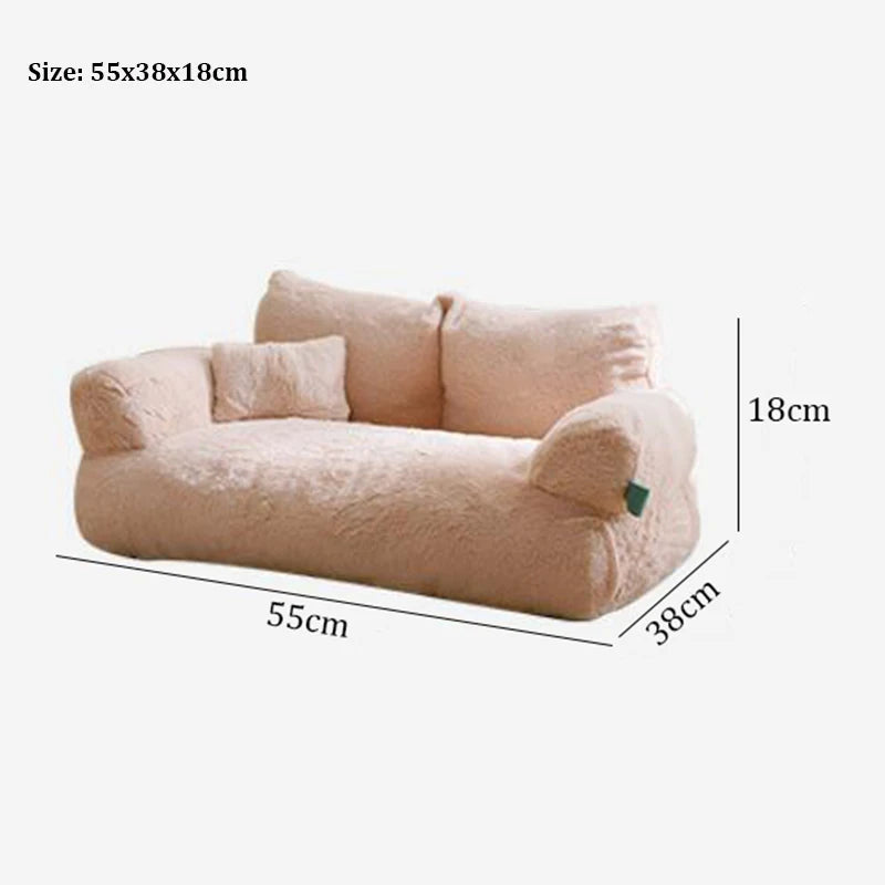 Four-Season Large Plush Pet Sofa⁠