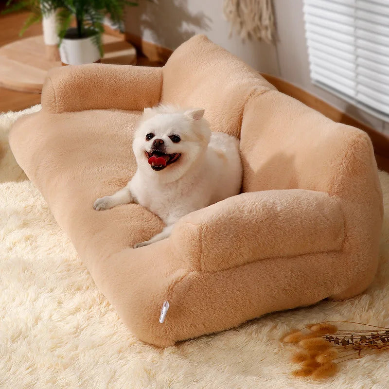 Four-Season Large Plush Pet Sofa⁠