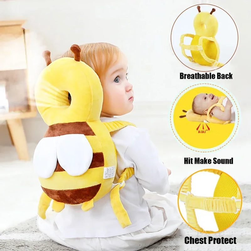 Bee Cartoon Baby Head Protector Pillow