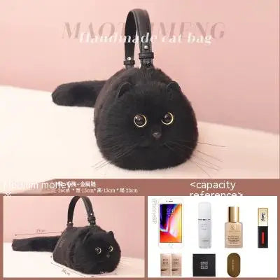 Realistic Cat Handmade Shoulder Bag